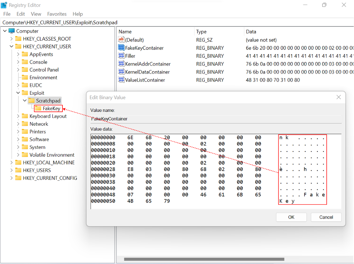 Example successful exploit